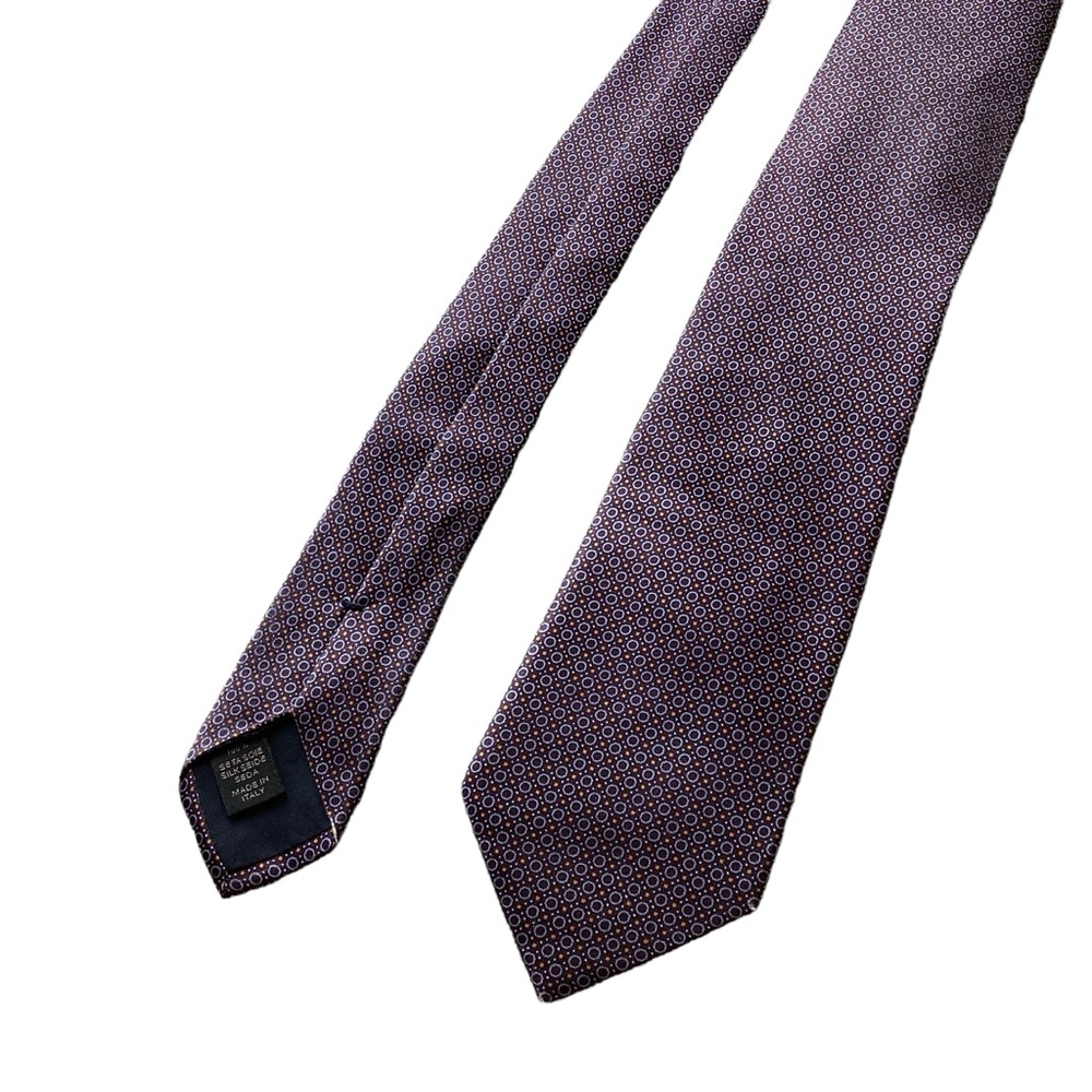Brioni Geometric Print Silk Tie - Flawed